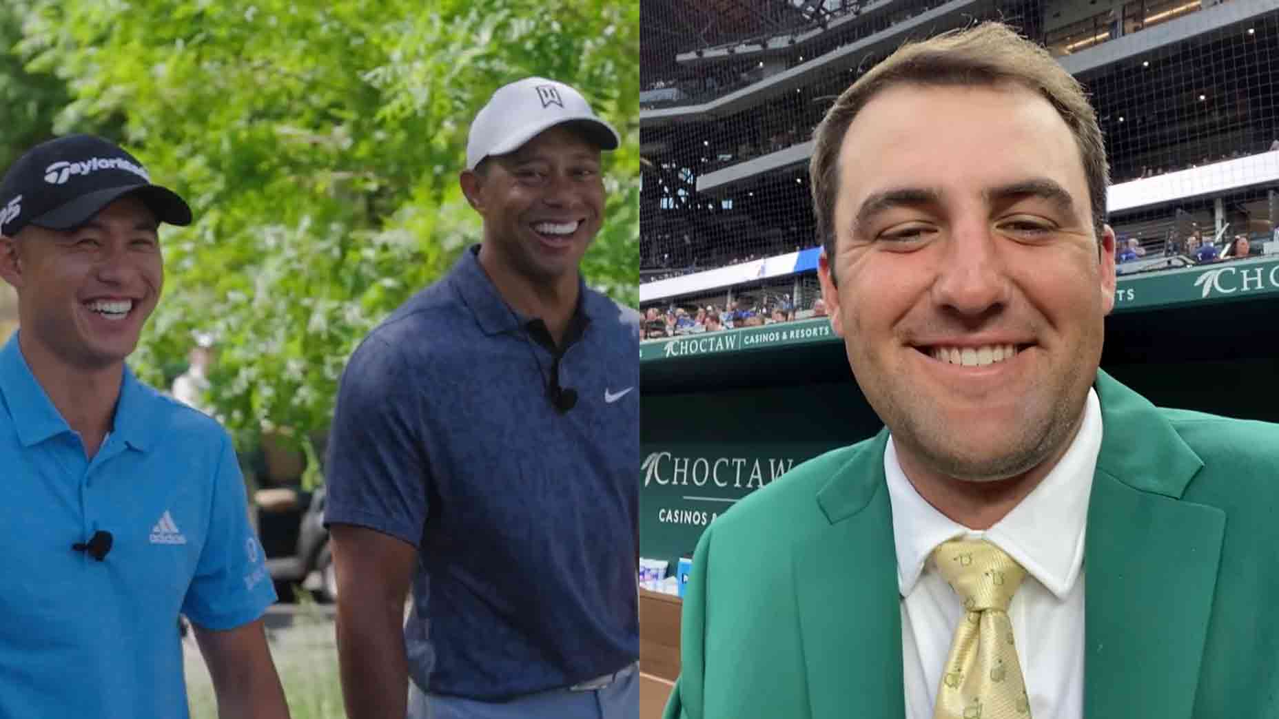 Scheffler debuts the green jacket, Tiger’s busy week and a Phil sighting!