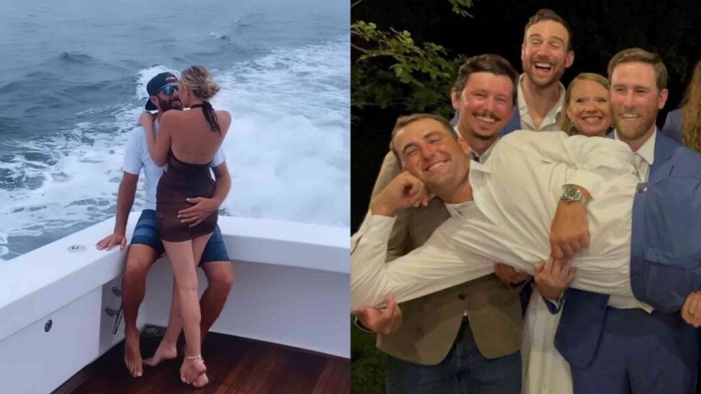 The Johnson-Gretzky's went on vacation and Scheffler went to a wedding