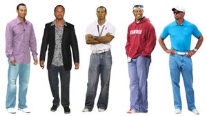 Tiger's jeans over the years