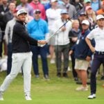 Mito Pereira hits shot during 2022 PGA Championship