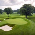A view of the 3rd hole at Oak Hill Country Club in Rochester, New York, which will host the 2023 PGA Championship.