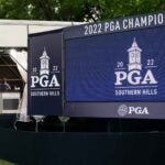 Videoboard pictured at 2022 PGA Championship