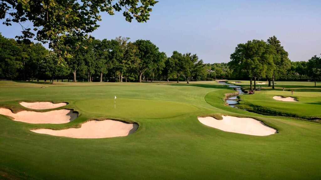A view of the 5th hole at Southern Hills Country Club.