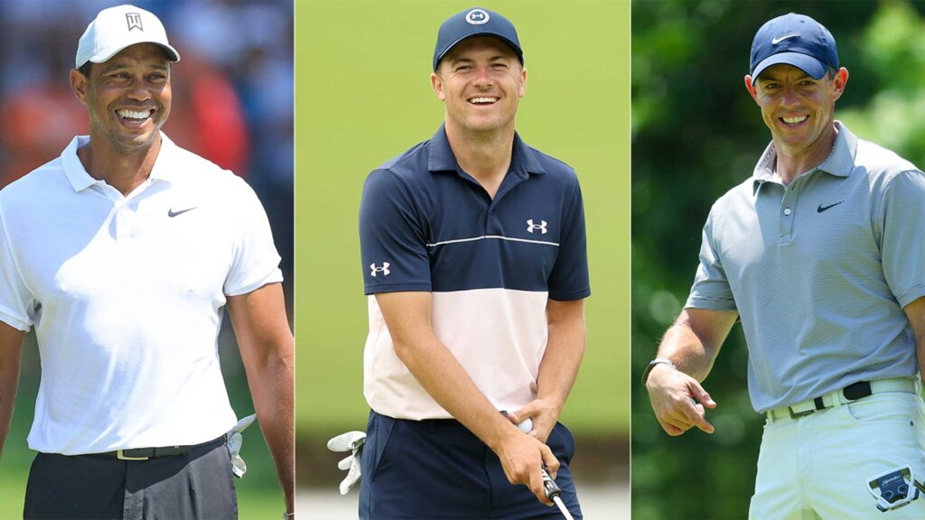 Tiger Woods, Jordan Spieth and Rory McIlroy square off in the same group on Thursday and Friday at the PGA Championship.