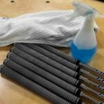 Golf grip cleaning supplies