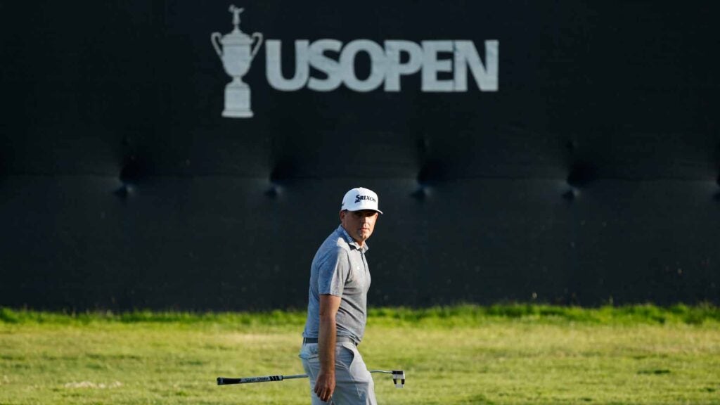 Keegan Bradley at the U.S. Open on Saturday.
