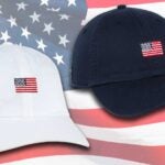 USA needlepoint flag hat