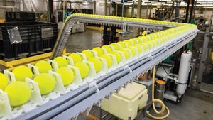A look inside the Callaway ball plant.