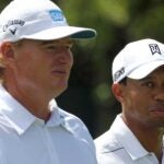 Ernie Els and Tiger Woods at the Arnold Palmer Invittional.