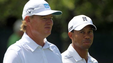 Ernie Els and Tiger Woods at the Arnold Palmer Invittional.