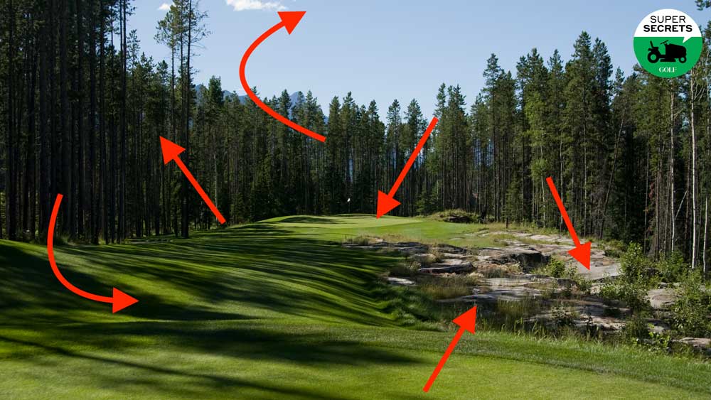 Brookline Country Club Golf course in rocky terrain