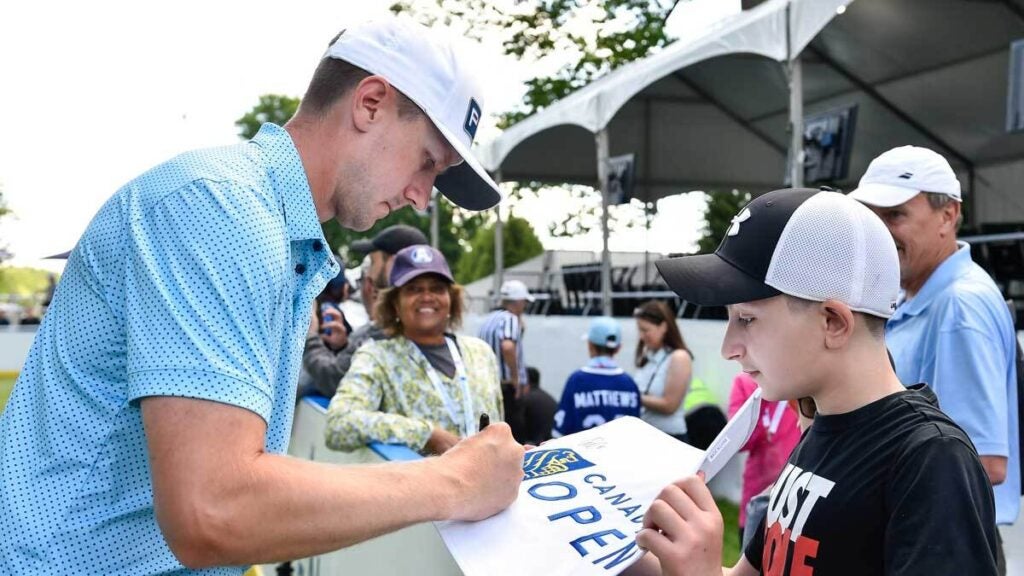 Mackenzie Hughes at the RBC Canadian Open.