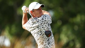 Rory McIlroy hits driver Thursday at 2022 U.S. Open