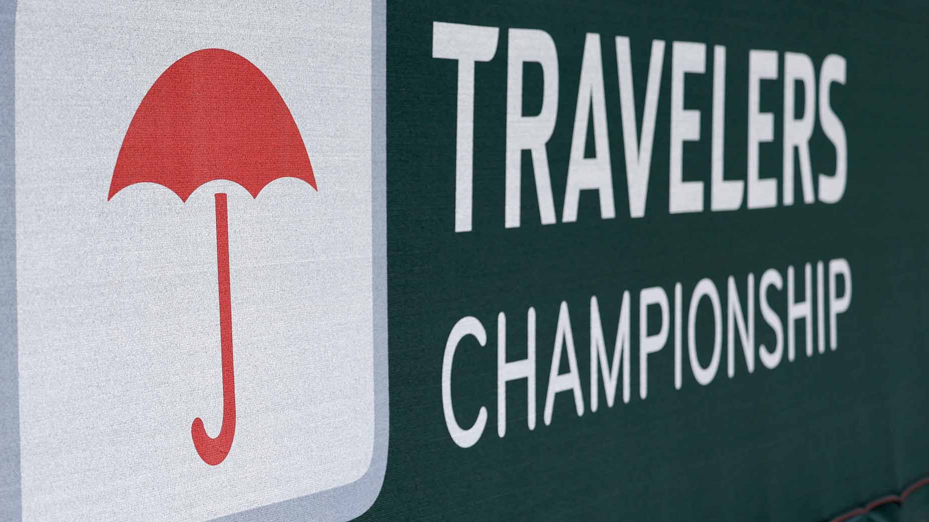 Travelers Championship signage at tournament