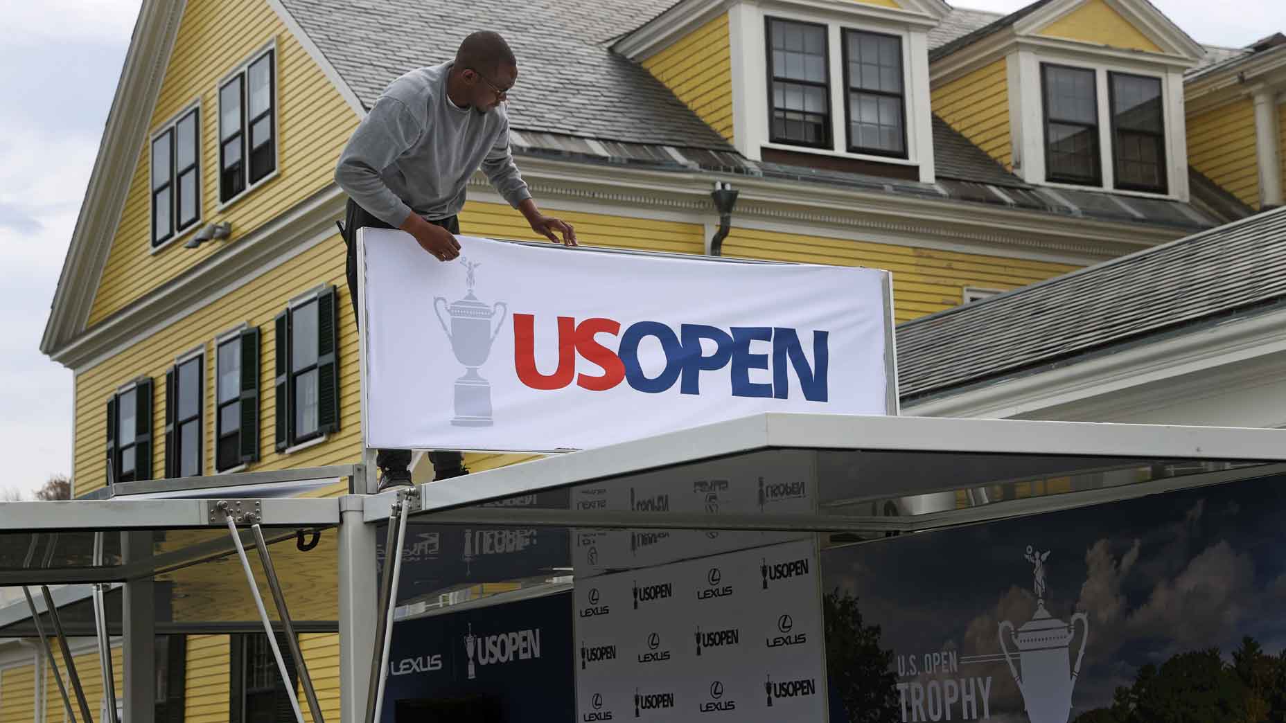 US Open sign at the 2022 US Open