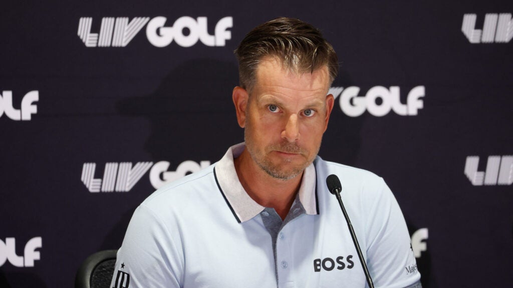 henrik stenson in LIV Golf press conference