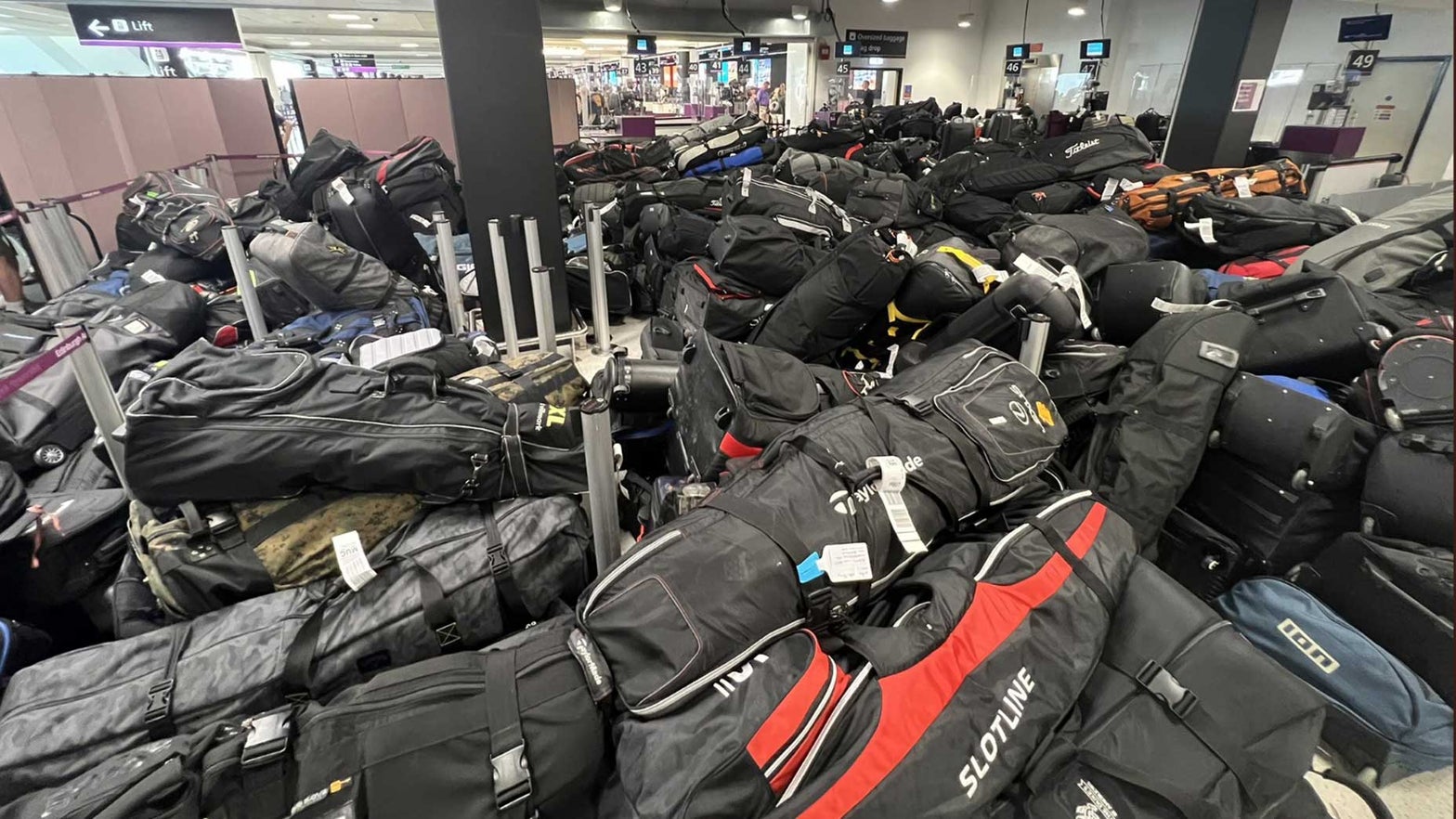 Golf luggage piling up at U.Okay. airports after Open Championship