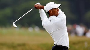 Tiger Woods at the Open Championship in 2005.