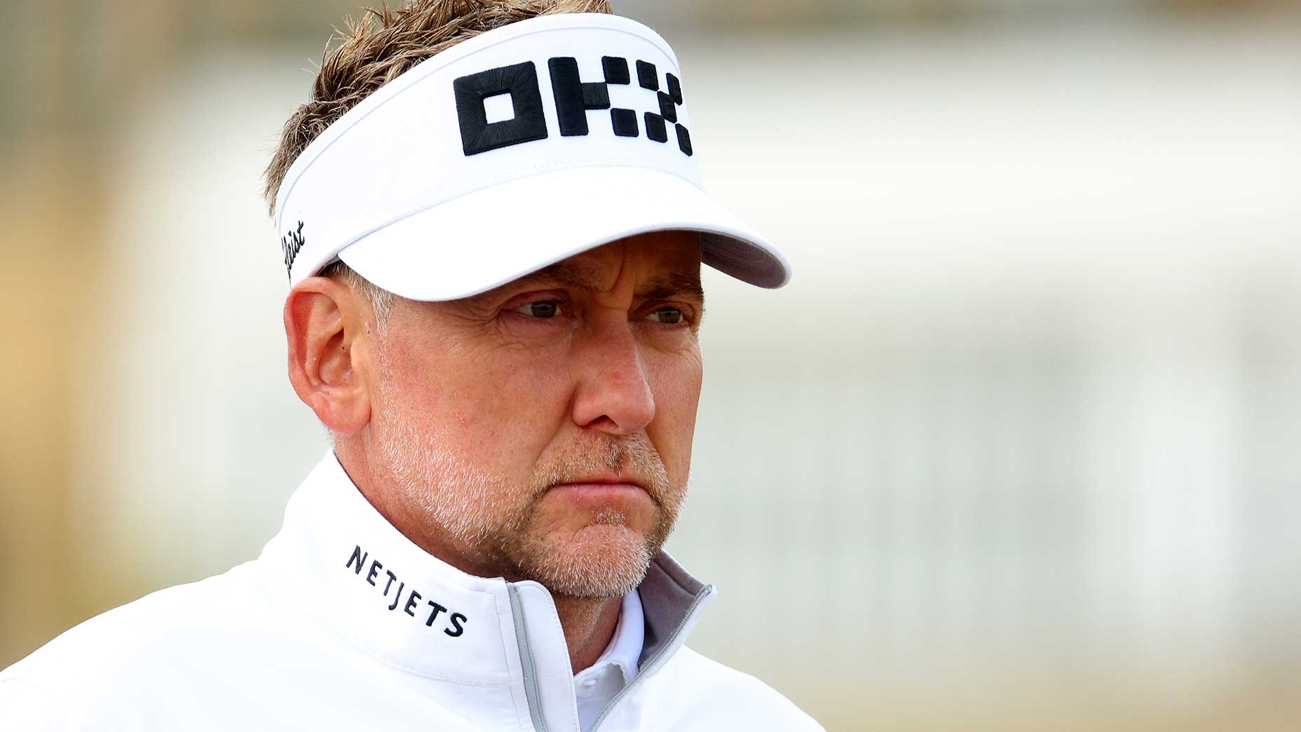 Ian Poulter watches the Open Championship on Thursday