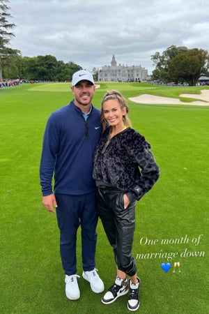 Jena Sims and Brooks Koepka at Adare Manor