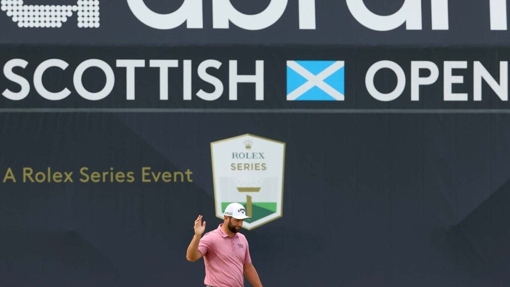 Jon Rahm on green at 2021 Scottish Open