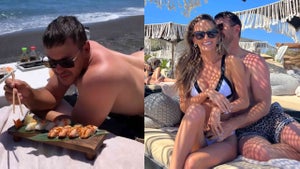 Brooks Koepka and Jena Sims on their honeymoon