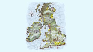 golf map top 100 scotland uk
