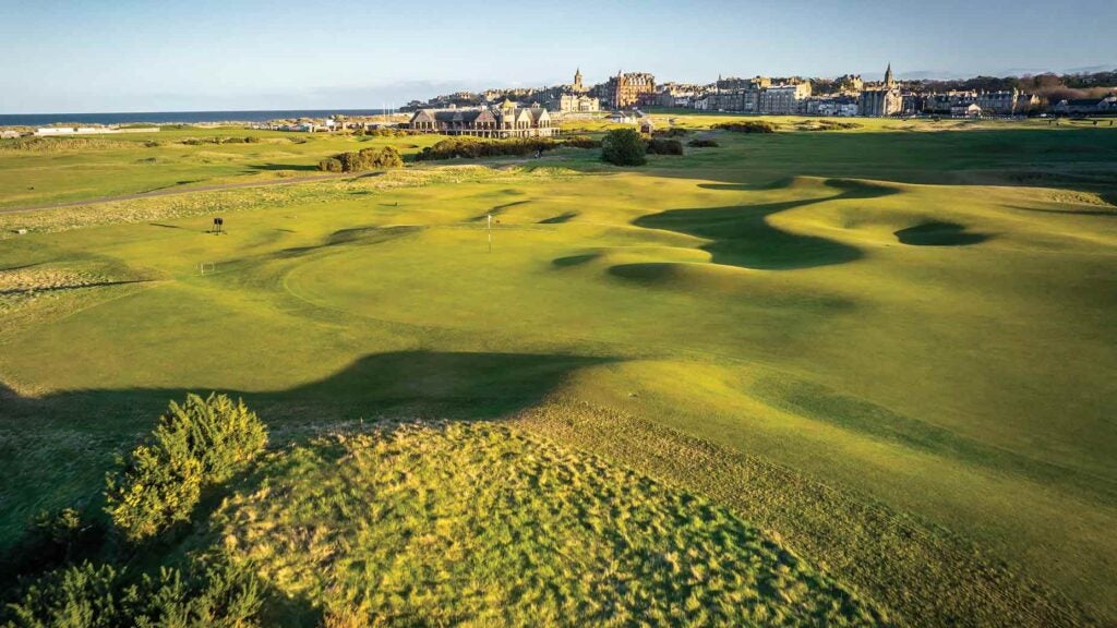 The Old Course at St. Andrews.