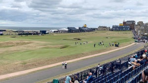 The green of the 17th hole at the old course.
