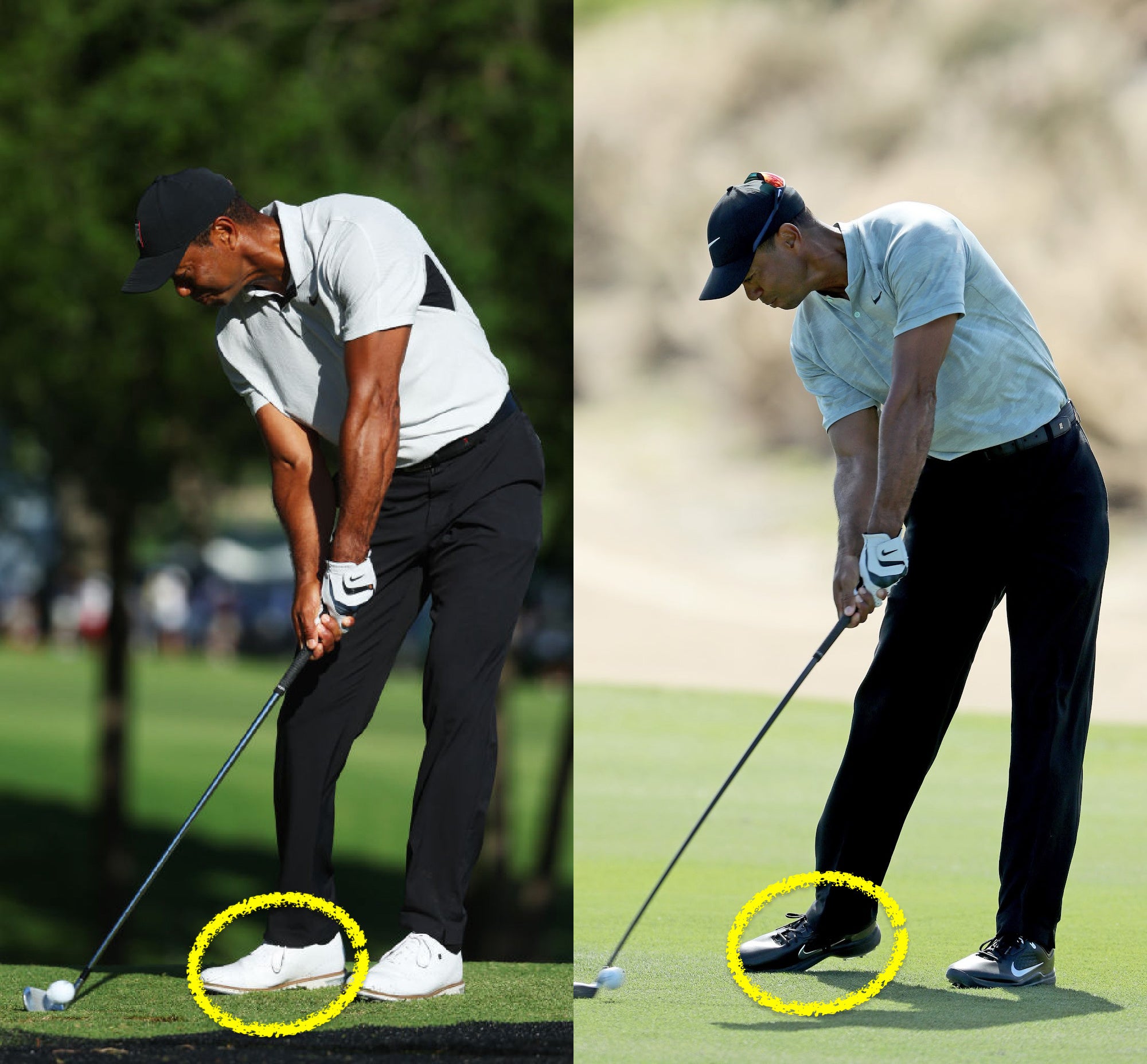 Tiger Woods keeps missing left. This TV commentator has a theory why.