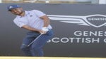 Xander Schauffele hits chip during 2022 Scottish Open