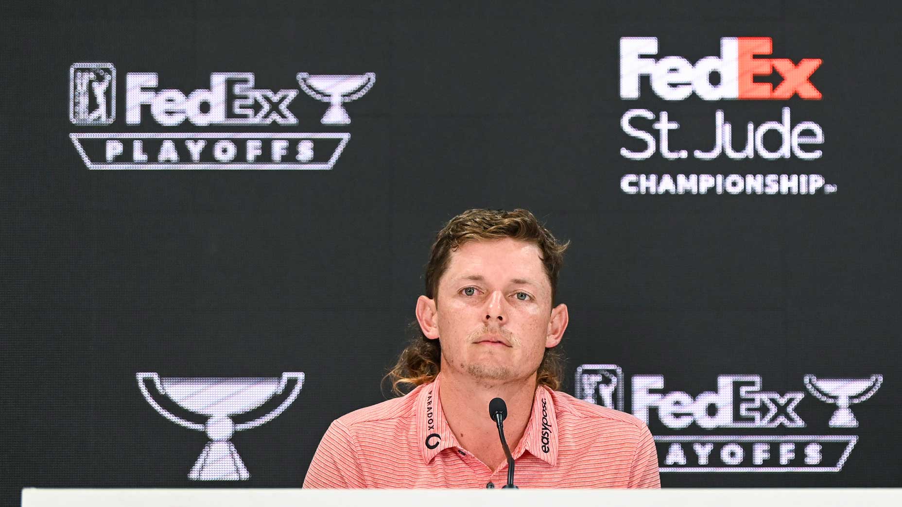 Cameron Smith spoke with the media on Tuesday at the FedEx St. Jude Championship.
