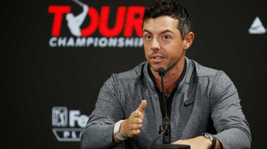 Rory McIlroy s'est adressé aux médias avant le Tour Championship.