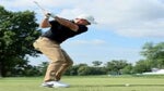 Rory McIlroy hits iron off tee at 2022 BMW Championship