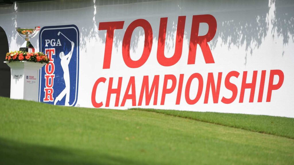 Tour Championship sign at 2021 Tour Championship