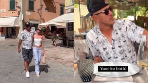 Brooks Koepka and Jena Sims in Italy