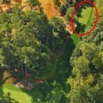 Aerial photo of Augusta National's new 13th tee.