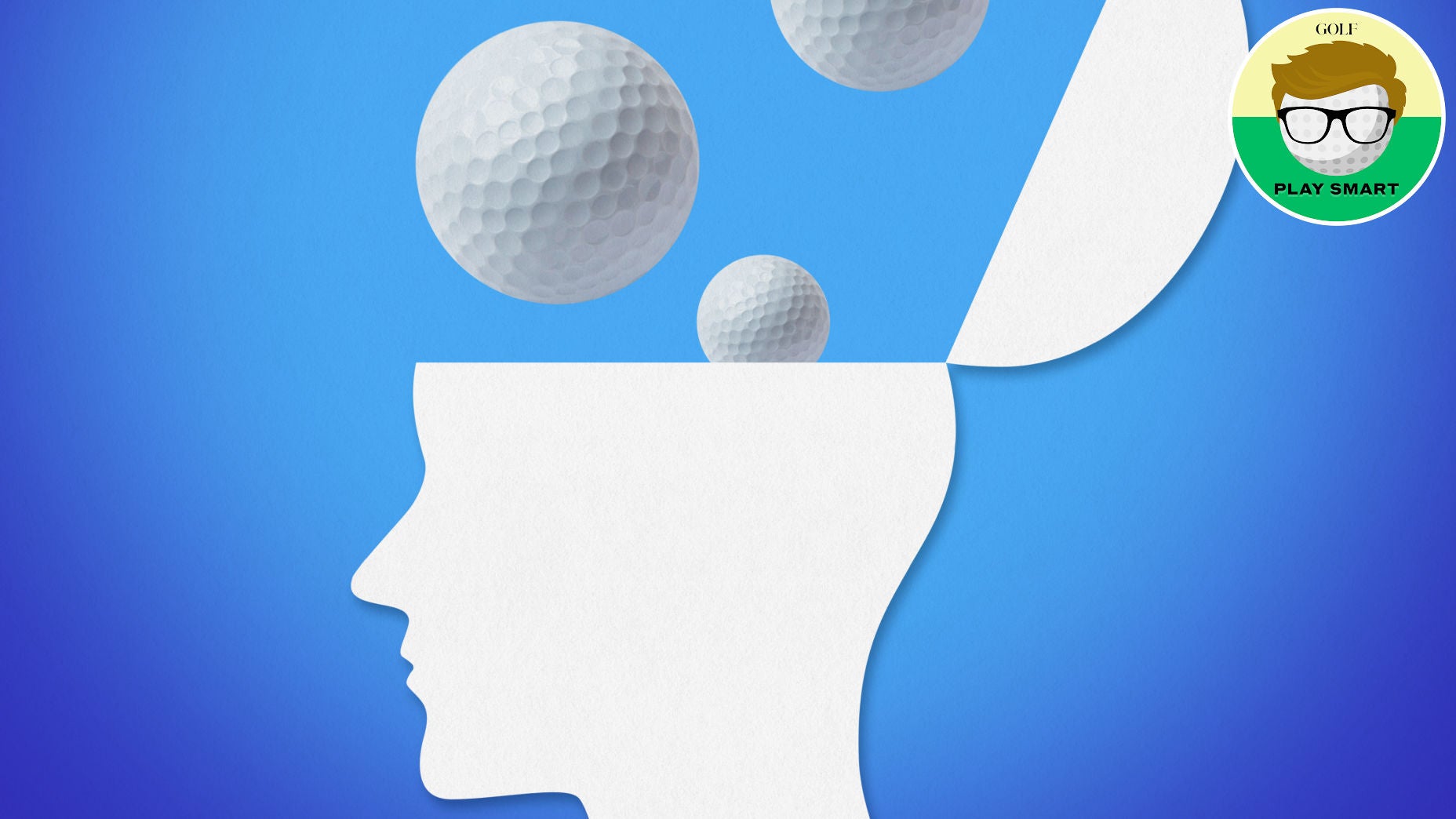 golf ball in head