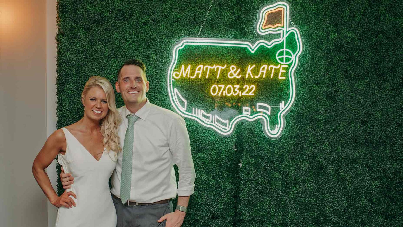 This epic Masters-themed wedding included a message from Jim Nantz