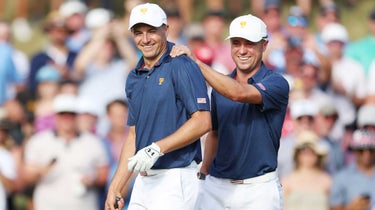 Jordan Spieth and Justin Thomas are undefeated through four sessions at the Presidents Cup.