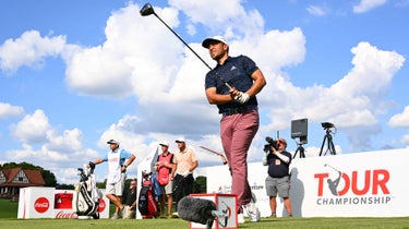 Xander Schauffele while in the Tour Championship. 