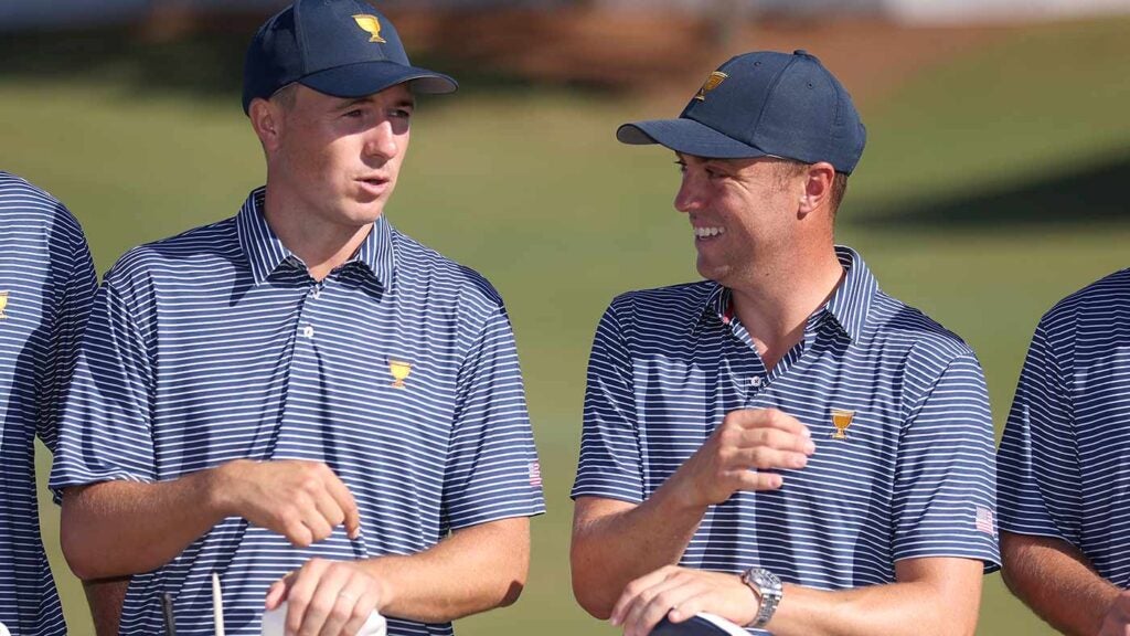 Jordan Spieth and Justin Thomas at the presidents cup.