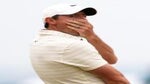 Rory McIlroy reacts to putt at 2022 Open Championship at St. Andrews