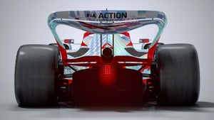 F1 car rear wing