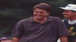 Phil Mickelson smiles with Jim "Bones" Mackay at the 1992 New England Classic.