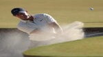Rory McIlroy of Northern Ireland plays a shot from a bunker on the 13th hole during the third round of the CJ Cup at Congaree Golf Club on October 22, 2022 in Ridgeland, South Carolina.