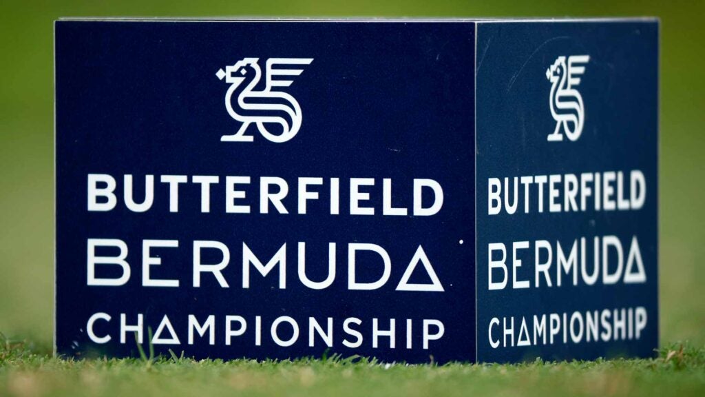 Bermuda Championship tee marker