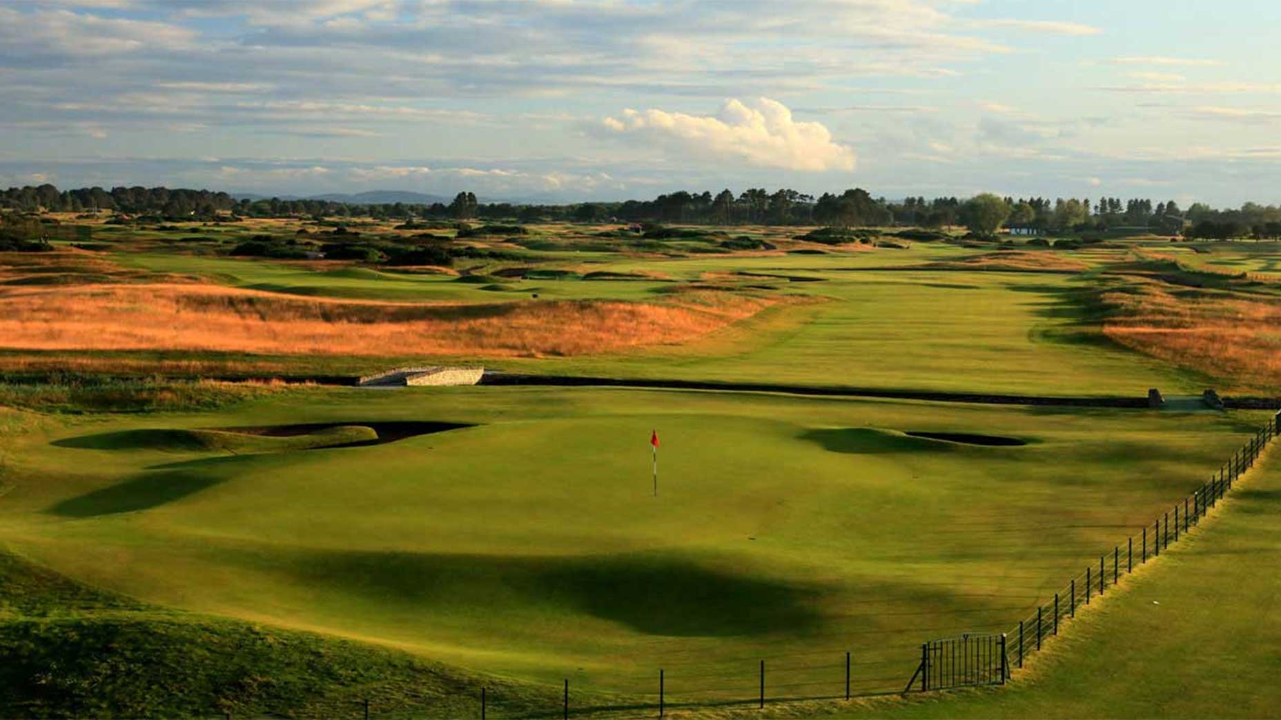 View of Carnoustie in Scotland.