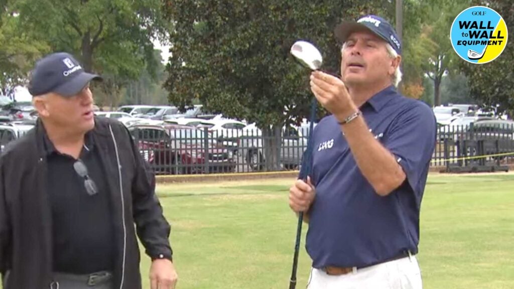 fred couples testing fairway wood