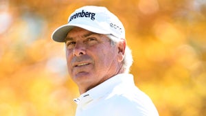 CARY, NORTH CAROLINA - OCTOBER 15: Fred Couples walks down the first fairway during the second round of the SAS Championship at Prestonwood Country Club on October 15, 2022 in Cary, North Carolina. (Photo by Eakin Howard/Getty Images)